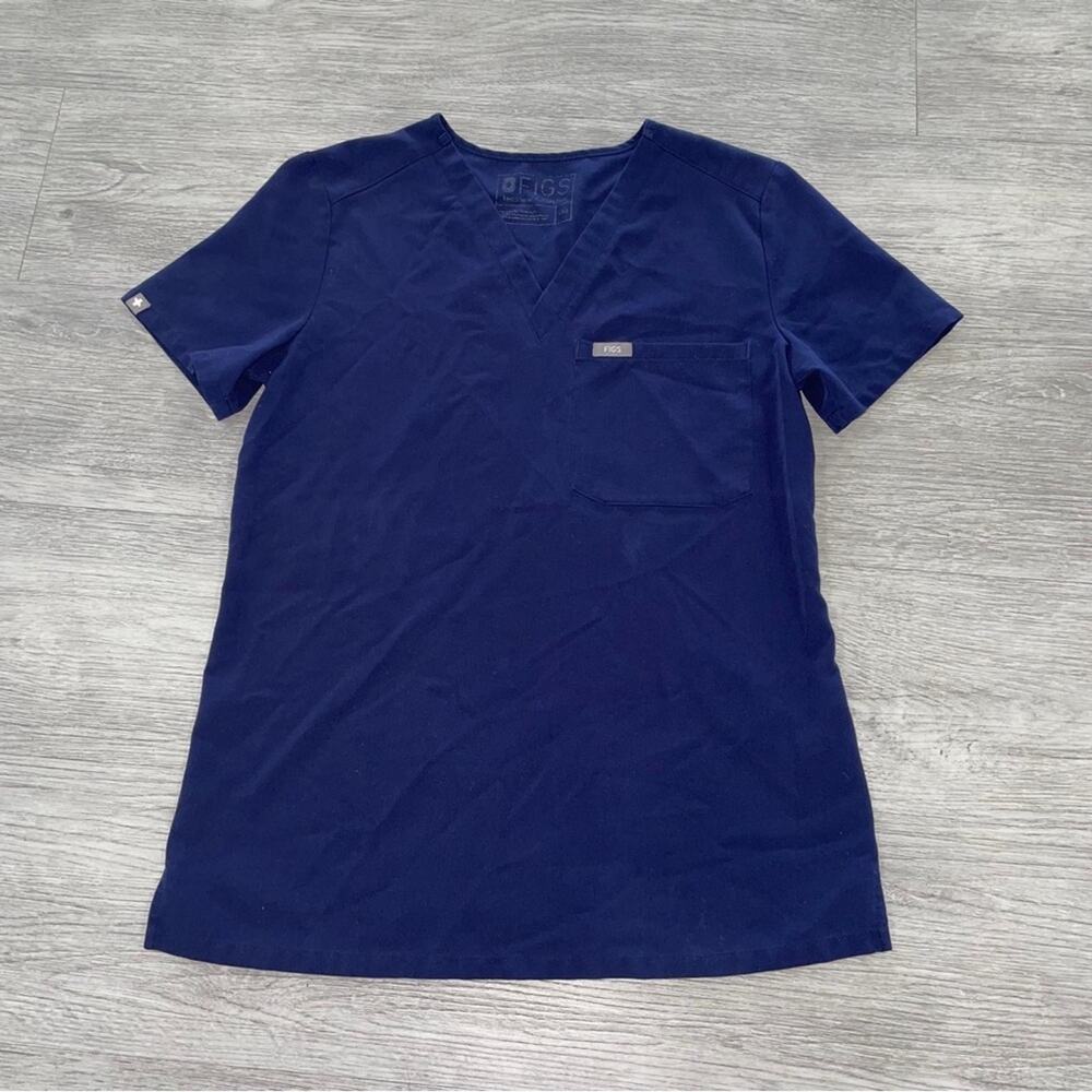 FIGS Womens XXS 2XS Catarina One-Pocket Scrub Top Short Sleeve V-neck Nurse